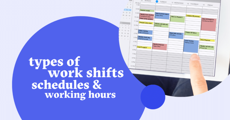 blog cover image: types of work shifts