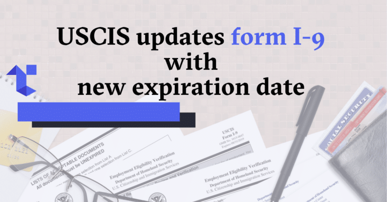 blog cover image: USCIS updates for i-9