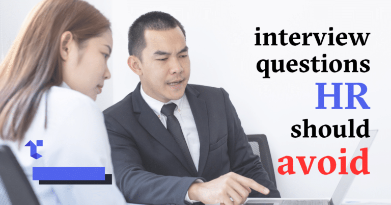 blog cover image: interview questions HR should avoid.